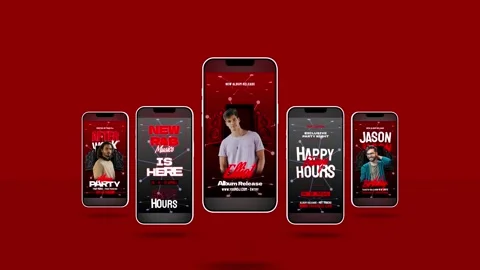 Dj Club Stories Stock After Effects