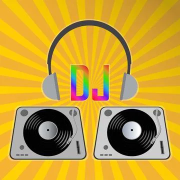 DJ, conceptual vector Stock Illustration