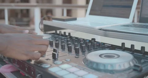 DJ CONSOLE CLOSE UP ST. LUCIA Stock Footage 209156035