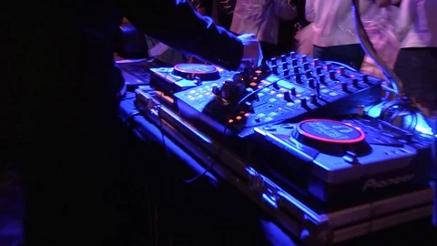 DJ Console at a Party Stock Footage 92547971