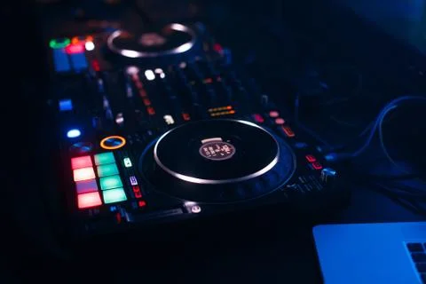 DJ Console. Stock Photos