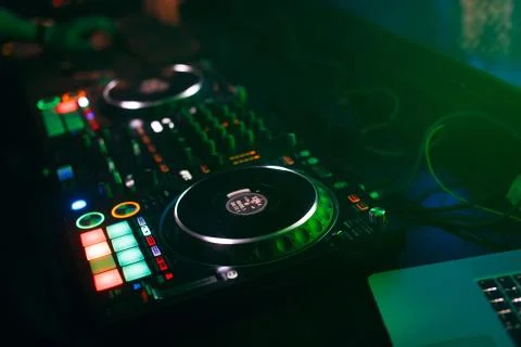 DJ Console. Stock Photos