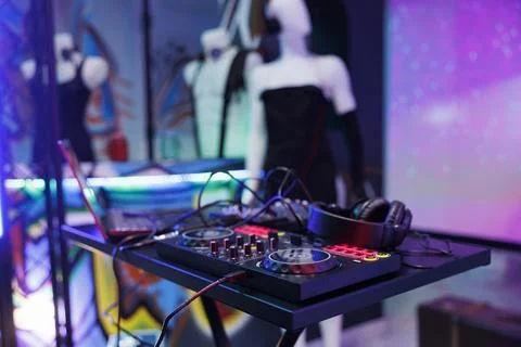 Dj controller for electronic music Fotos Stock