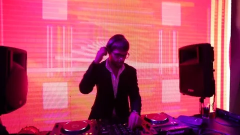 Dj dancing Stock Footage 70469626