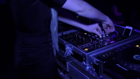 Dj decks 2 Stock Footage 74356912