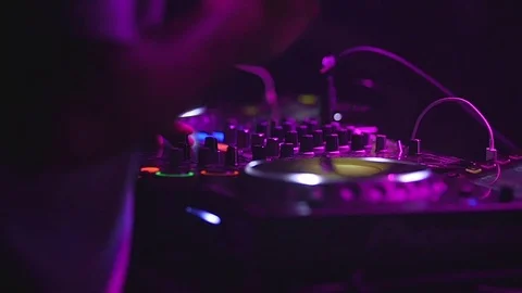 DJ Decks 2 Slow Motion Vídeo Stock 79630414