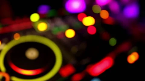 DJ Decks Cutaway Video stock 42527260