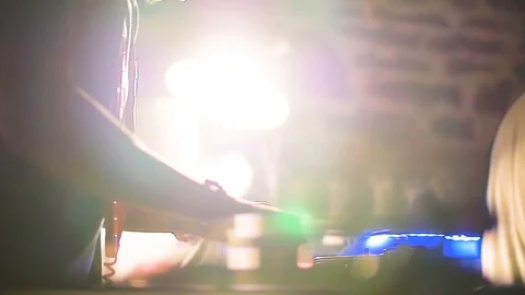 DJ Decks Slow Motion 1 Stock Footage 102289621