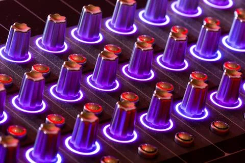 DJ equalizer Stock Photos