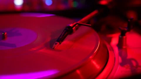 DJ Fader Turntable 库存影片 212007120