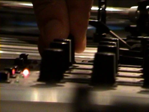 DJ Fiddling Buttons Video stock 590251