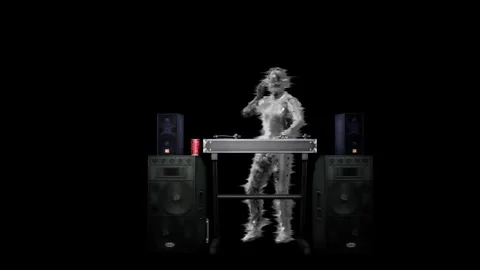 DJ - Half Hologram Stock Footage 248939007