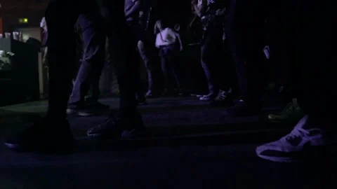 DJ hands close up at an underground party Video stock 232757974