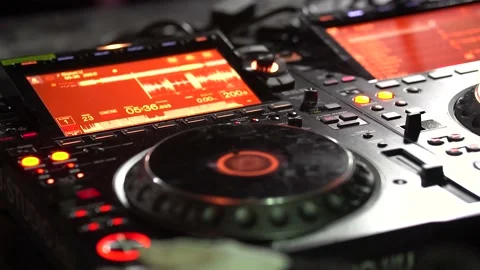 DJ hands close up at an underground party Stock Footage 232761770