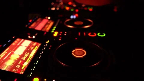 DJ hands close up at an underground party Stock Footage 232766902
