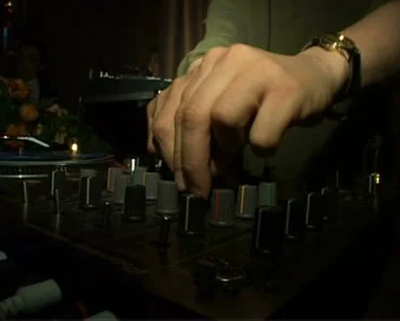 Dj hands closeup Stock Footage 10569422
