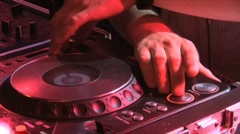 DJ hands Vídeo Stock 507516