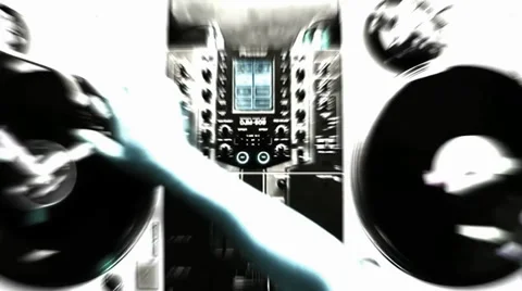 Dj Hands Mix on Decs 720p Stock Footage 34364058