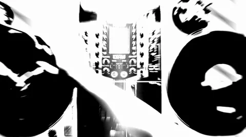 Dj Hands Mix on Decs V2 720p Vídeo Stock 34364072