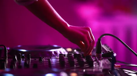 DJ Hands Party Stock Footage 67749701