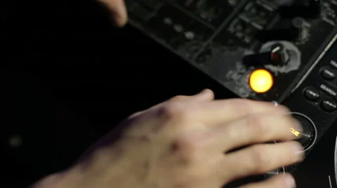DJ hands on the remote. nightclub Stock Footage 65260784