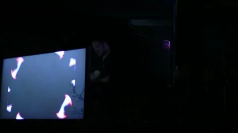 Dj In his element working and having fun Video stock 11515985