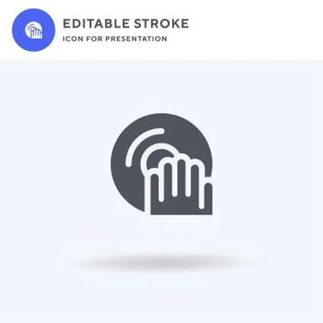 Dj icon vector, filled flat sign, solid pictogram isolated on white, logo イラスト素材