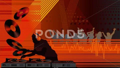 Dj Stock Illustration