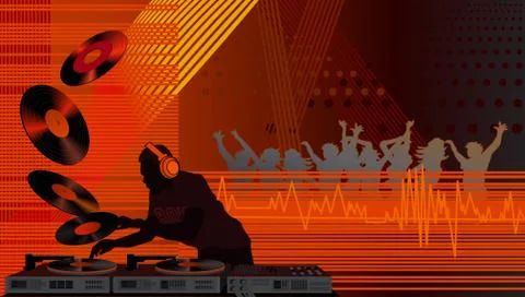 Dj Stock Illustration