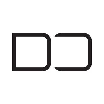 Dj initial letter vector logo icon Stock Illustration