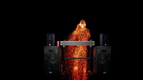 DJ - Lava Stock Footage 248939029