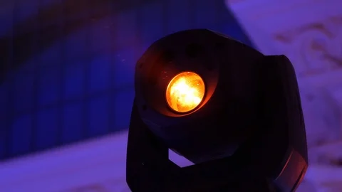 DJ LED light intelligent colors glowing Video stock 106065253