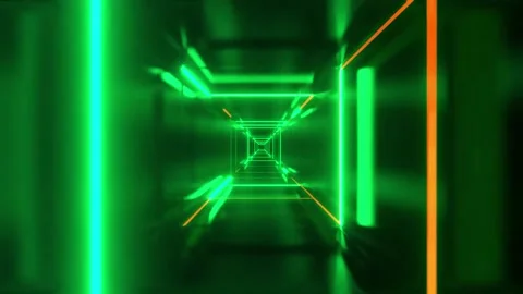 DJ light VJ loop kaleidoscope animation 3d abstract motion background Stock Footage 340181045