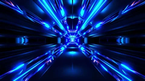 DJ light VJ loop kaleidoscope animation 3d abstract motion background Stock Footage 340181078