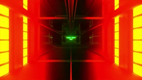 DJ light VJ loop kaleidoscope animation 3d abstract motion background Stock Footage 340181088
