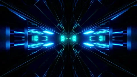 DJ light VJ loop kaleidoscope animation 3d abstract motion background Stock Footage 340181108