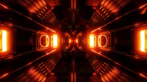 DJ light VJ loop kaleidoscope animation 3d abstract motion background Stock Footage 340181203