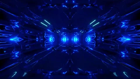 DJ light VJ loop kaleidoscope animation 3d abstract motion background Stock Footage 340181759