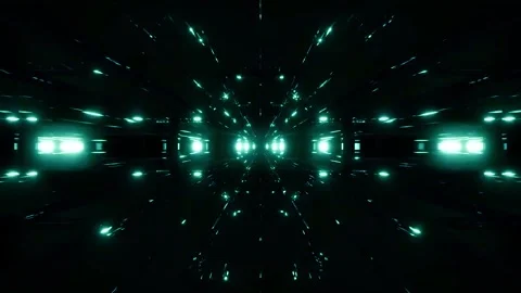 DJ light VJ loop kaleidoscope animation 3d abstract motion background Stock Footage 340181762