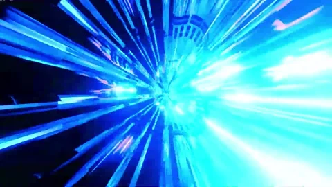 DJ light VJ loop kaleidoscope animation 3d abstract motion background Stock Footage 340181763