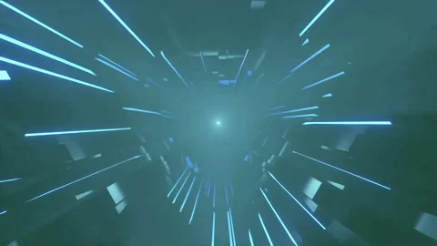 DJ light VJ loop kaleidoscope animation 3d abstract motion background Stock Footage 340181828