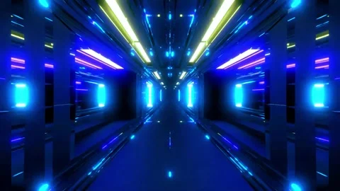 DJ light VJ loop kaleidoscope animation 3d abstract motion background Stock Footage 340181860
