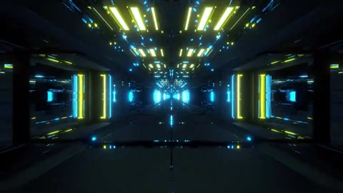 DJ light VJ loop kaleidoscope animation 3d abstract motion background Stock Footage 340181861