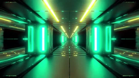 DJ light VJ loop kaleidoscope animation 3d abstract motion background Stock Footage 340181968