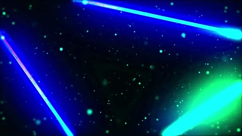 DJ light VJ loop kaleidoscope animation 3d abstract motion background Stock Footage 340182019