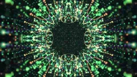 DJ light VJ loop kaleidoscope animation 3d abstract motion background Stock Footage 340182115