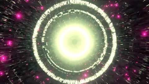 DJ light VJ loop kaleidoscope animation 3d abstract motion background Stock Footage 340182186