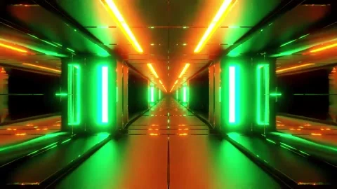 DJ light VJ loop kaleidoscope animation 3d abstract motion background Stock Footage 340182199