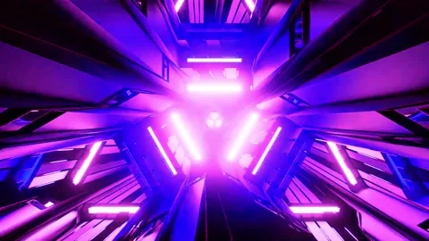DJ light VJ loop kaleidoscope animation 3d abstract motion background Stock Footage 340182251