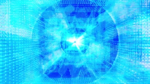 DJ light VJ loop kaleidoscope animation 3d abstract motion background Stock Footage 340182311
